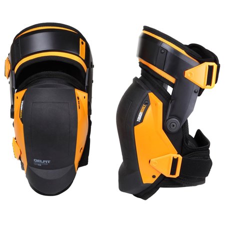 TOUGHBUILT GelFit 13.58 in. L X 5.91 in. W Plastic Thigh Support Stabilization Knee Pads Black/Yello TB-KP-G3-2BES